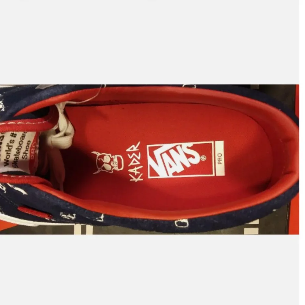 Vans Era Pro Men’s 9/Women's 10.5 Kader Sylla Navy Shoes VN0A347L0V0